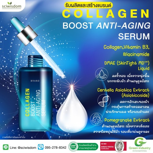 คอลลาเจน บูส แอนไทเอจจิ้ง เซรั่ม Collagen Boost Anti-Aging Serum   30g. A M