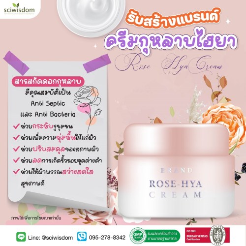 ครีม กุหลาบ ไฮยา  (Rose-Hya Cream) 30g. A M